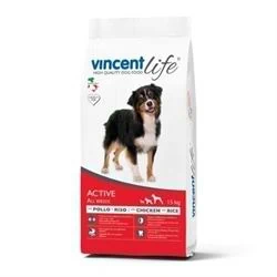 מזון לכלבים וינסנט לייף אקטיב 15 ק"ג