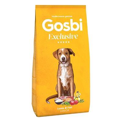 אקסלוסיב ג'וניור לגורי כלבים    כבש, סלמון ודגי ים - מדיום