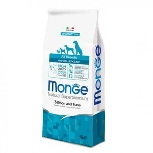 מונג' היפואלרגני טונה וסלמון 12 ק"ג